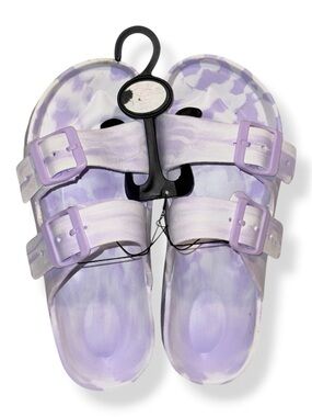 Purple  Tie-Dye Slide Sandals- NEW 5/6